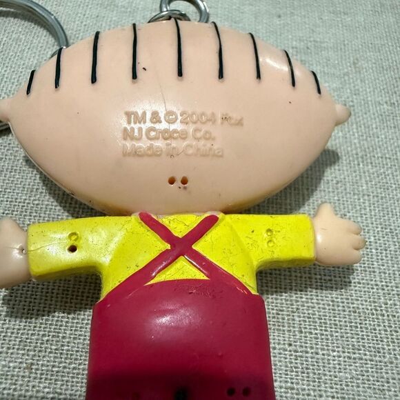 Stewie Griffin Family Guy 2004 Keychain by NJ Croce Co. Vintage Cartoon Figure - Picture 5 of 14